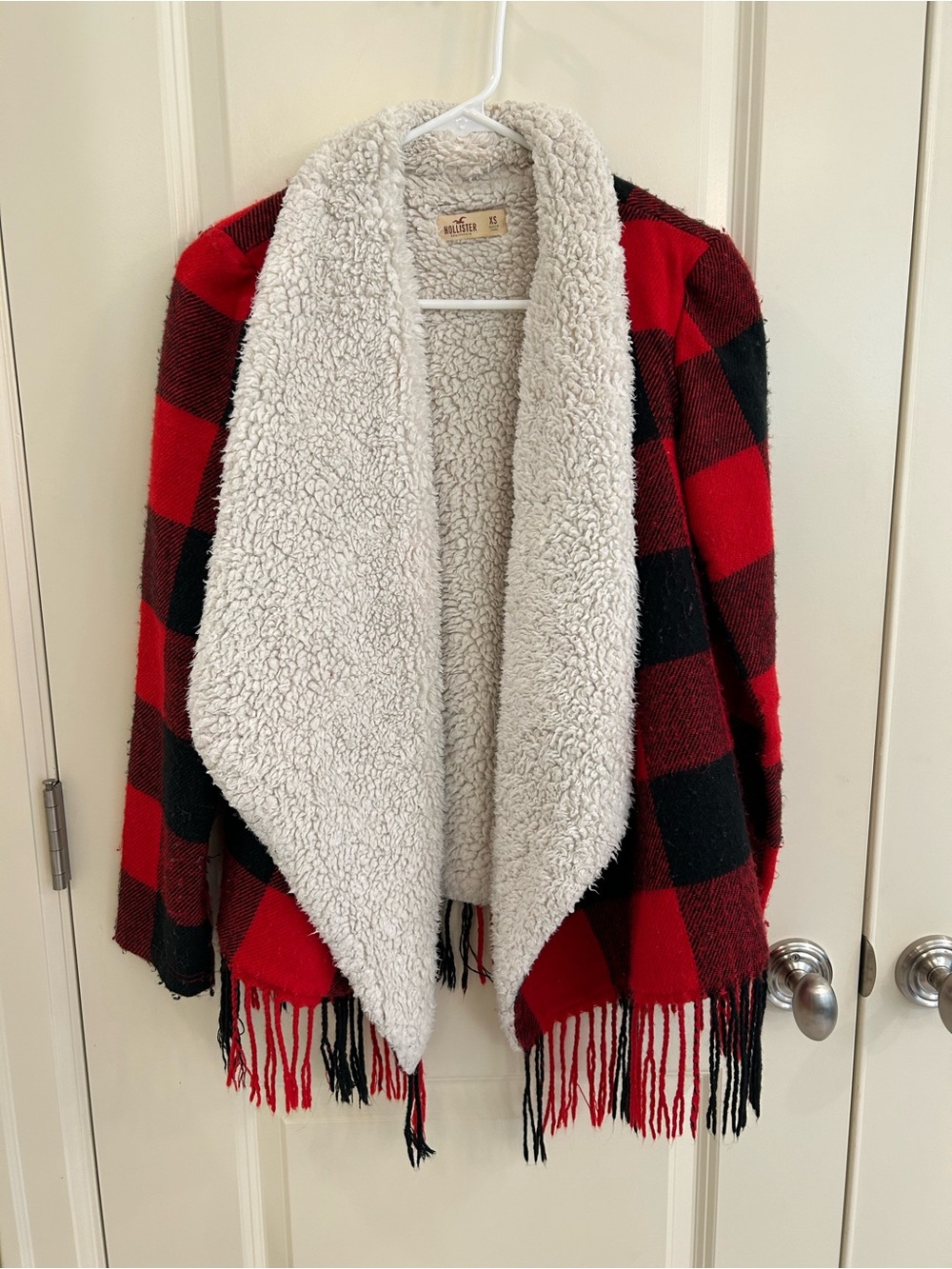 Hollister Plush Cream Sherpa Jacket